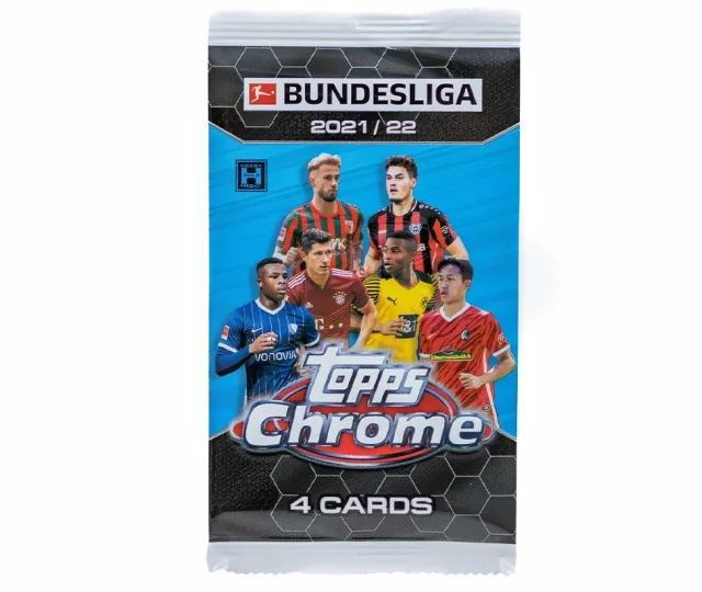 21/22 Topps Chrome Bundesliga Soccer Hobby Pack Vásárold meg a Cardverse webshopban