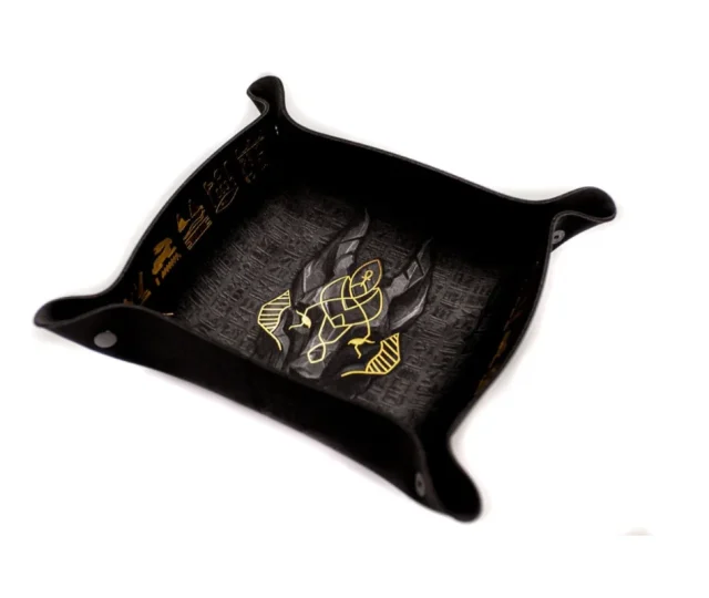 Premium Dice Tray with Gold Trim – Anubis Vásárold meg a Cardverse webshopban