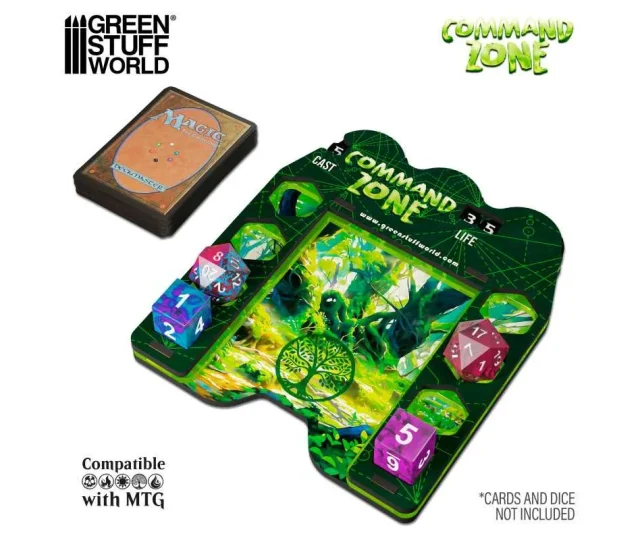 Green Stuff World – Command Zone Tray – Forest Vásárold meg a Cardverse webshopban