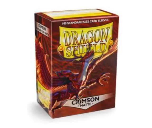 Dragon Shield – Standard Sleeves Matte (100 Sleeves) Crimson Vásárold meg a Cardverse webshopban