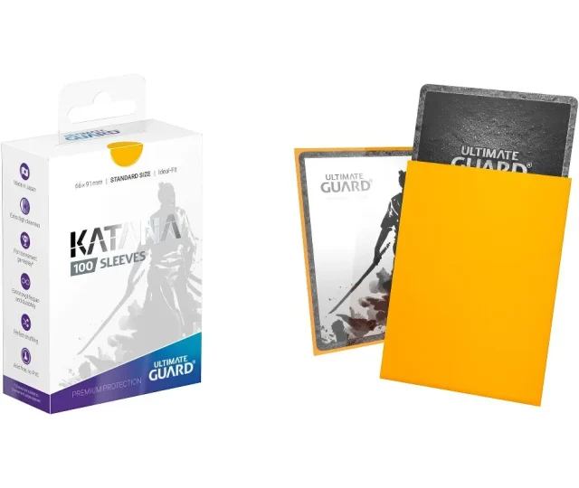 Ultimate Guard – Katana Sleeves Standard Size (100) – Yellow Vásárold meg a Cardverse webshopban
