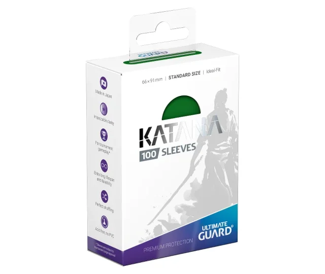 Ultimate Guard – Katana Sleeves Standard Size (100) – Green Vásárold meg a Cardverse webshopban