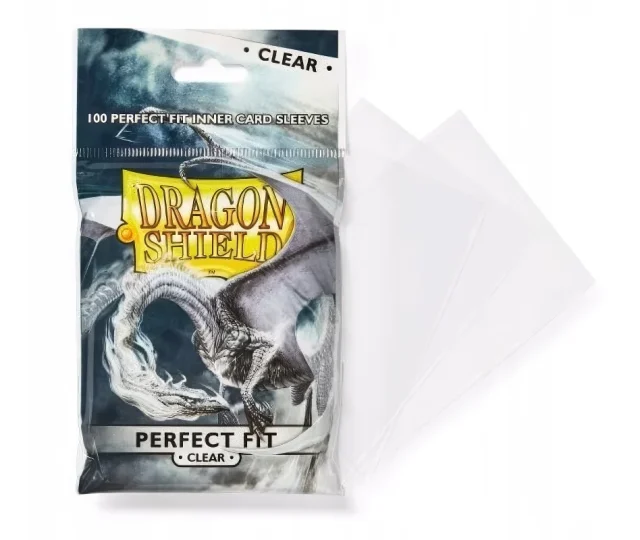 Dragon Shield – Standard Perfect Fit Toploading Sleeves – Clear/Clear (100 Sleeves) Vásárold meg a Cardverse webshopban