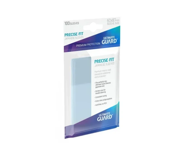 Ultimate Guard – Precise-Fit Sleeves Japanese Size Transparent (100) Vásárold meg a Cardverse webshopban