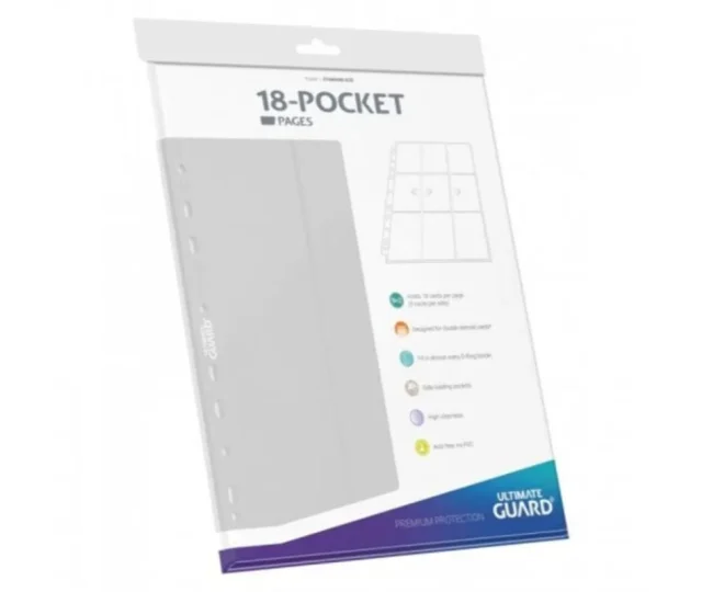 Ultimate Guard 18-Pocket Pages Side-Loading (10) – White Vásárold meg a Cardverse webshopban