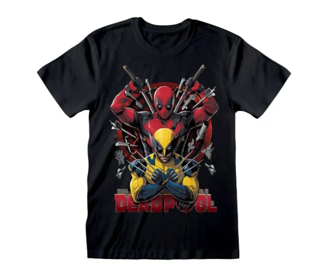 Deadpool T-Shirt Deadpool & Wolverine Weapons Size M Vásárold meg a Cardverse webshopban
