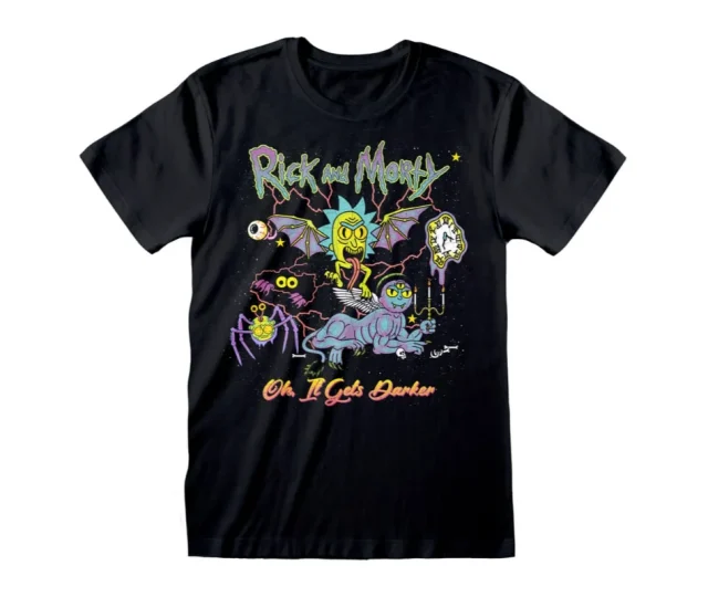 Rick and Morty T-Shirt Oh It Gets Darker Size M Vásárold meg a Cardverse webshopban