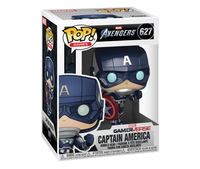 Marvel’s Avengers (2020 video game) POP! Marvel Vinyl Figure Captain America 9 cm Vásárold meg a Cardverse webshopban