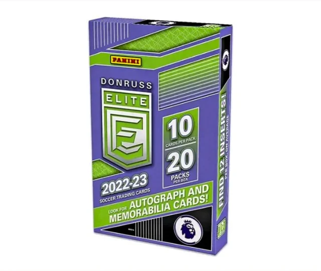 2022-23 Donruss Elite Premier League Soccer Retail Box Vásárold meg a Cardverse webshopban