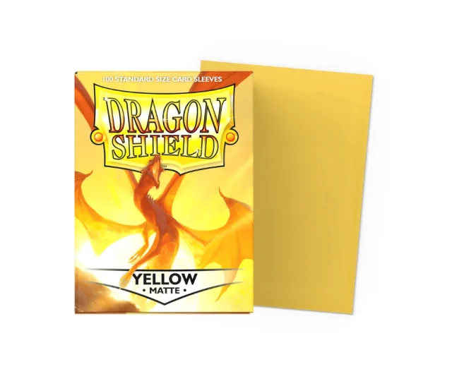 Dragon Shield – Standard Sleeves Matte (100 Sleeves) Yellow Vásárold meg a Cardverse webshopban