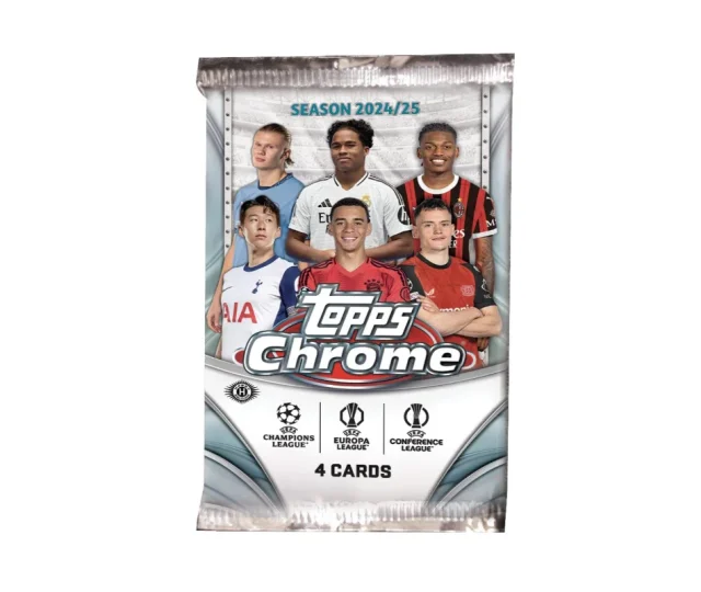 2024/25 Topps Chrome UEFA Club Competitions Soccer Hobby Csomag Vásárold meg a Cardverse webshopban