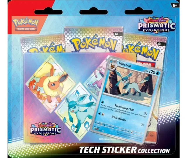 Scarlet & Violet 8.5: Prismatic Evolutions- Tech Sticker Collection Glaceon Vásárold meg a Cardverse webshopban