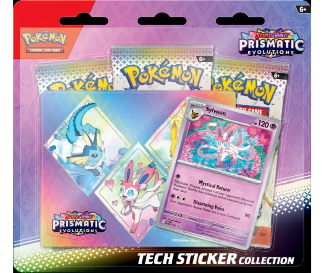 Scarlet & Violet 8.5: Prismatic Evolutions- Tech Sticker Collection Sylveon Vásárold meg a Cardverse webshopban
