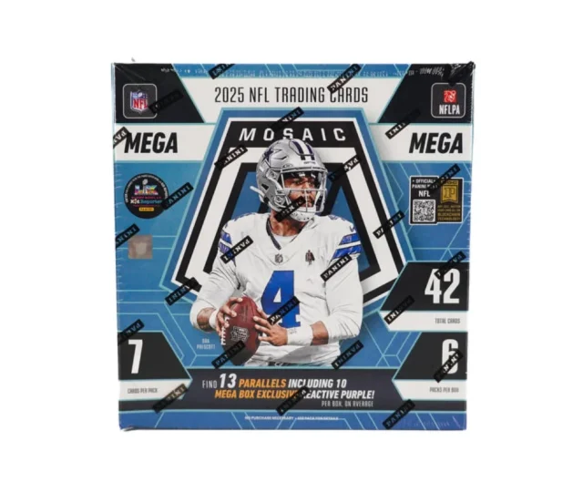 2025 Panini Mosaic Football Mega (Reactive Purple Parallels!) Vásárold meg a Cardverse webshopban