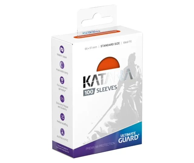 Ultimate Guard – Katana Sleeves Standard Size (100) – Orange Vásárold meg a Cardverse webshopban