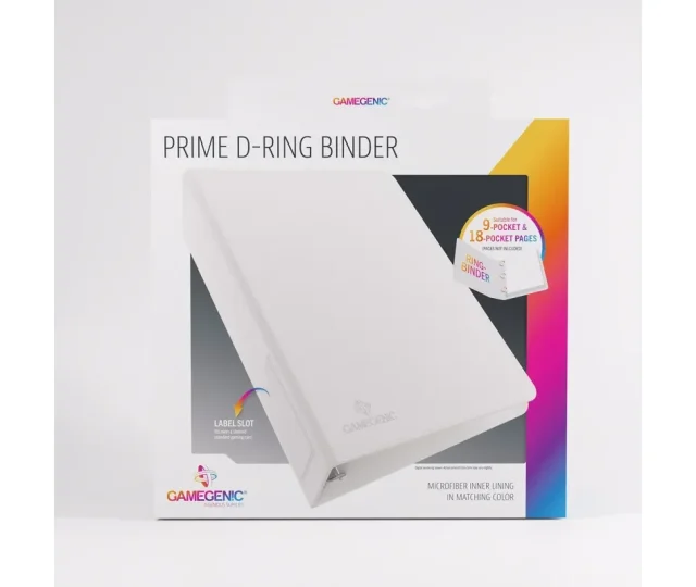 Gamegenic – Prime D-Ring-Binder – White Vásárold meg a Cardverse webshopban